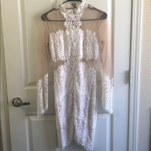 White lace dress